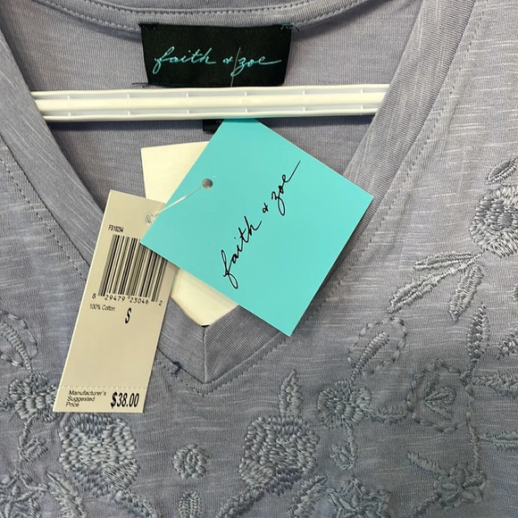 NWT Faith & Zoe Women’s Tank top in lilac size Small - Picture 4 of 9